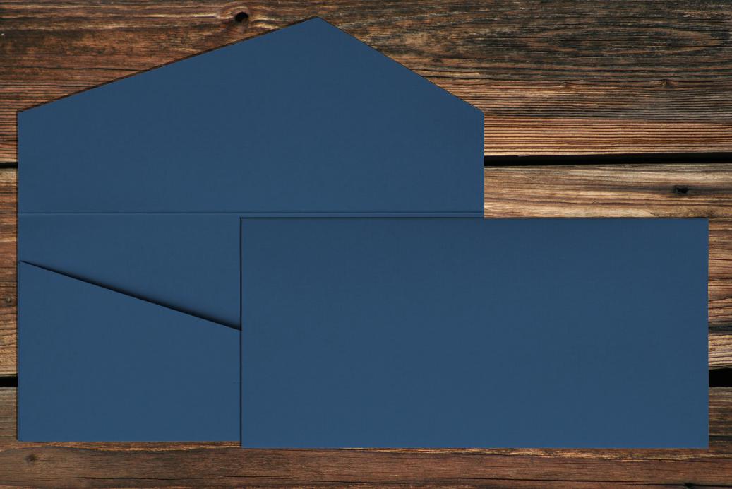 Geschenkkarte DL 110x220 mm Jeans gerippt 220 g/qm